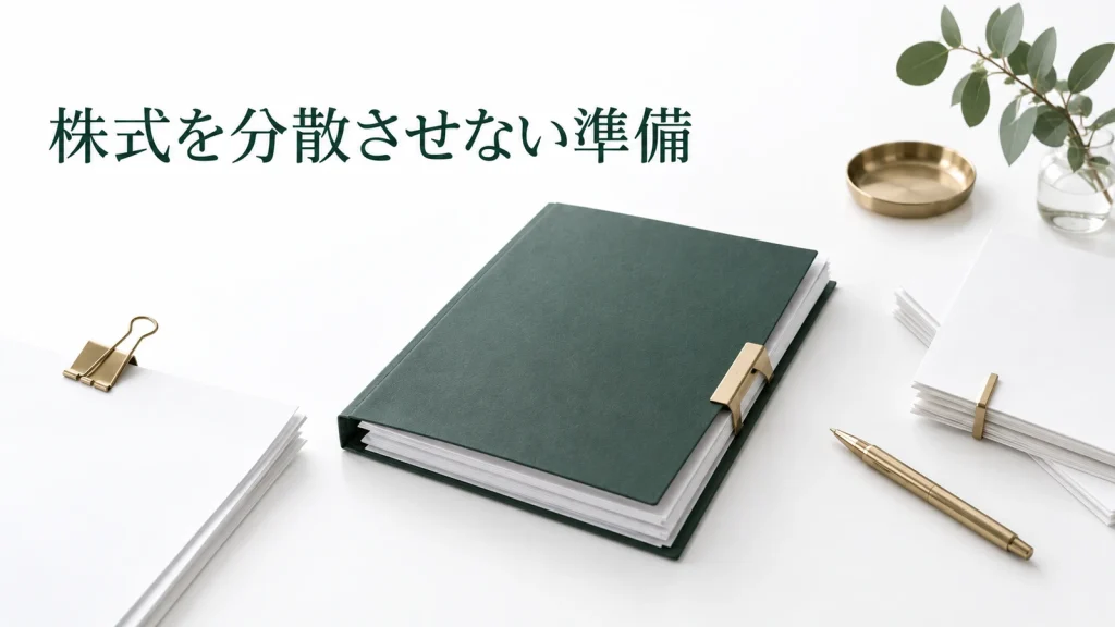 事業承継で株式を分散させない方法 遺留分と経営権の対策のイメージ