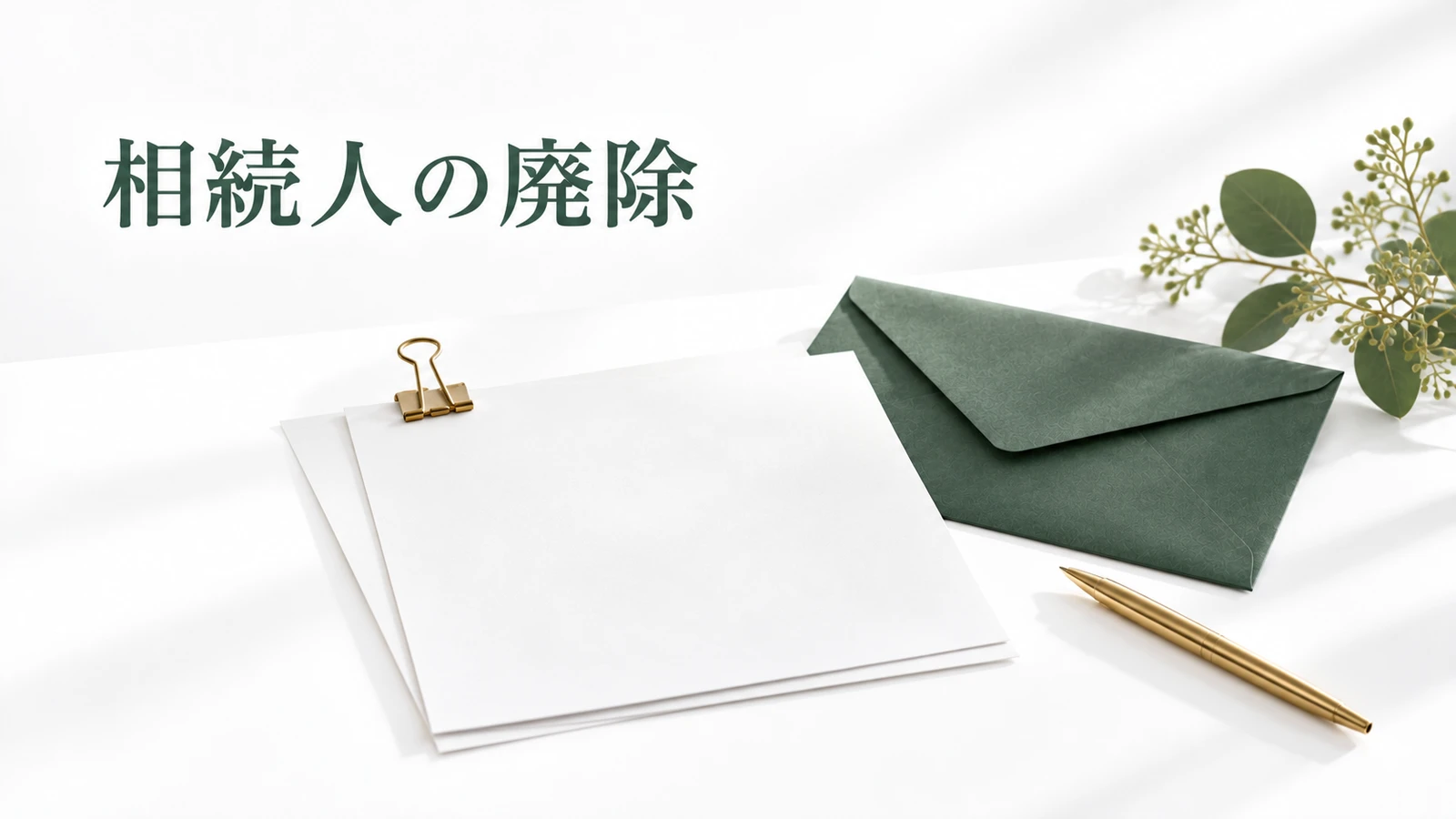 相続廃除が認められる条件 遺言だけでは済まない手続きと証拠のイメージ