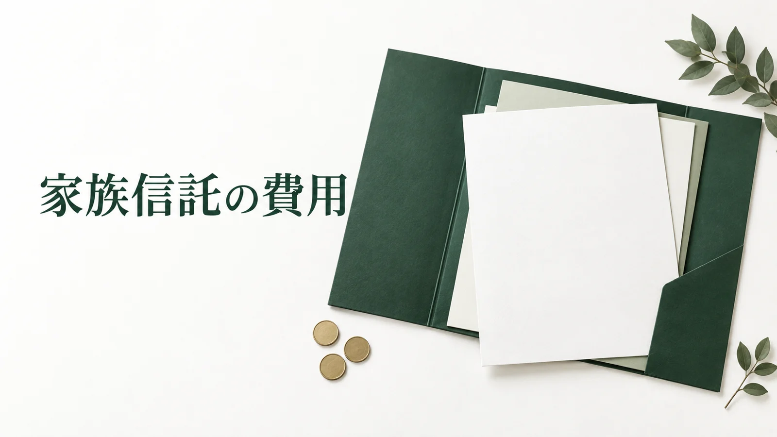 家族信託の費用と内訳 契約や登記と継続管理の見積もりのイメージ