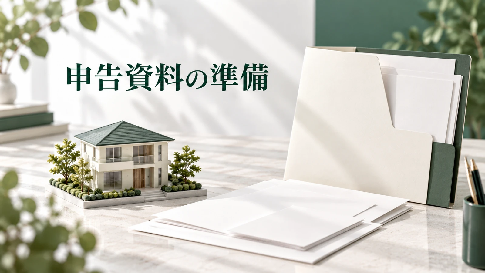非課税でも孫が贈与税を申告し証明書を提出するを表す資料や建築模型