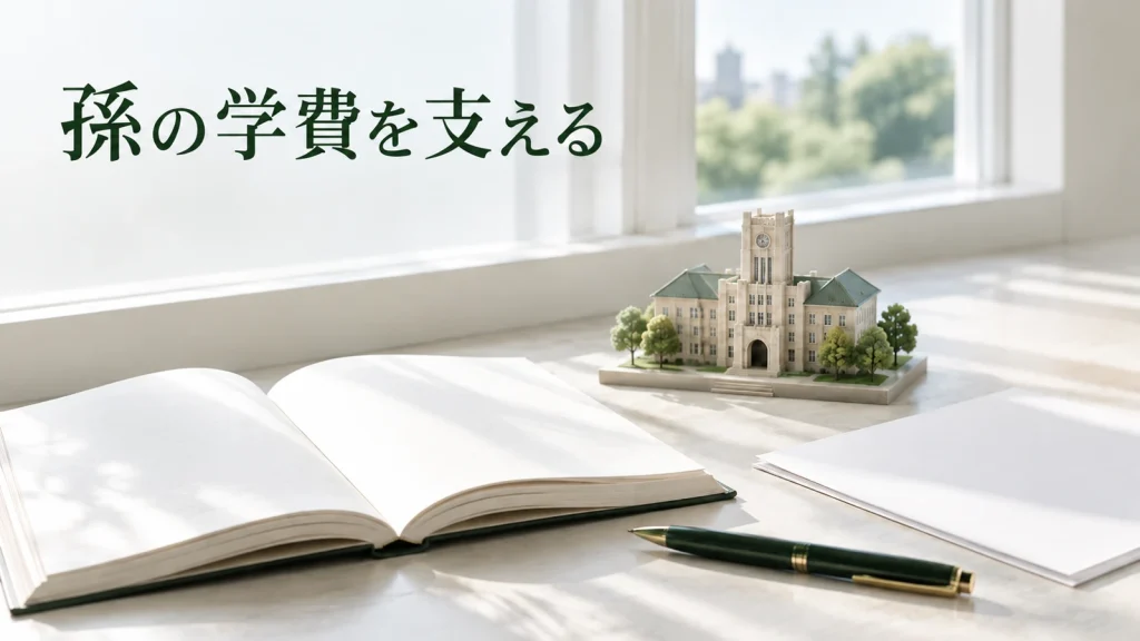 孫の学費に贈与税はかかるか 非課税になる支払い方と必要な記録のイメージ