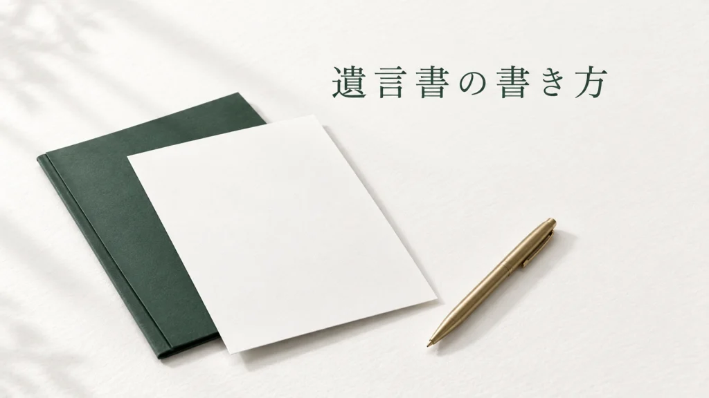 遺言書の書き方 自筆証書の記載例と無効を防ぐ確認点に関する資料のイメージ