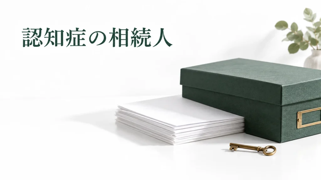 認知症の相続人がいる遺産分割 成年後見が必要な場合と手続きのイメージ