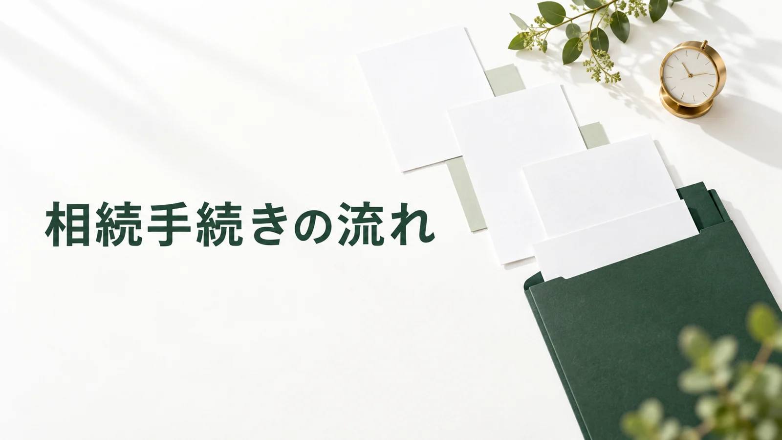 相続手続きの流れと期限 死亡後に進める書類と名義変更のイメージ