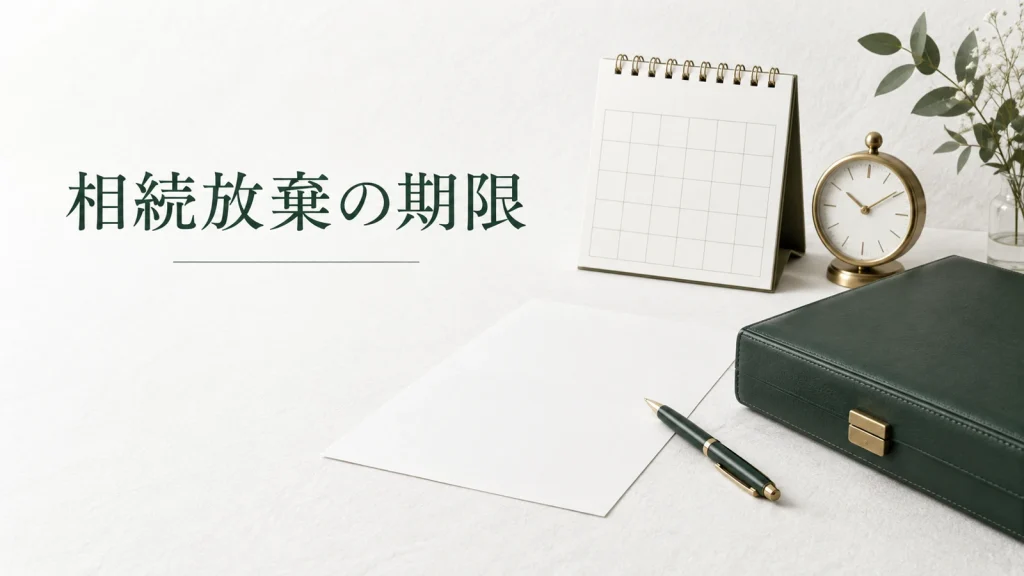 相続放棄の期限は3か月 起算日と期限延長や過ぎた場合の対応に関する資料のイメージ