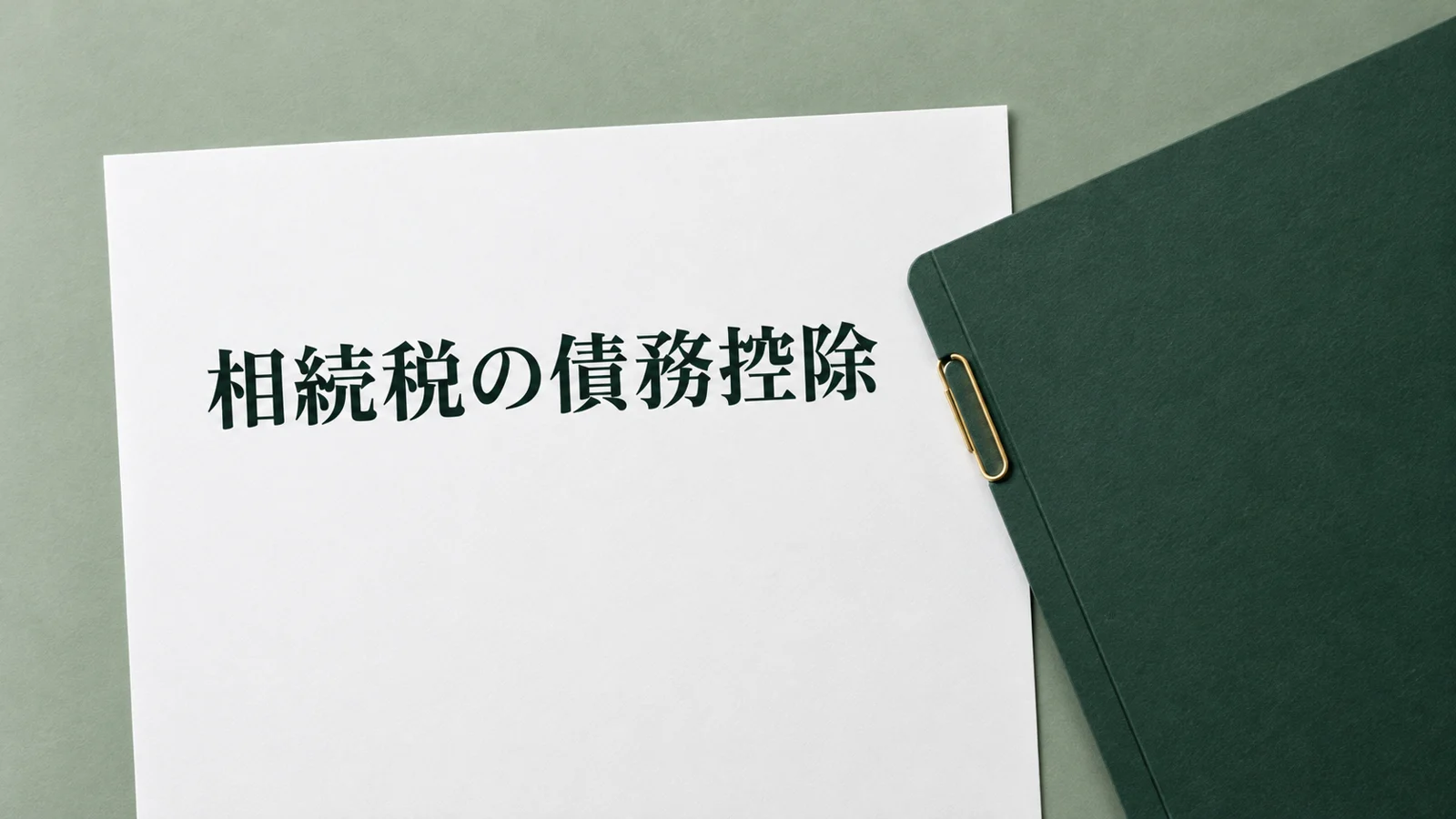 相続税の債務控除の対象一覧 借入金や未払金を差し引く条件のイメージ