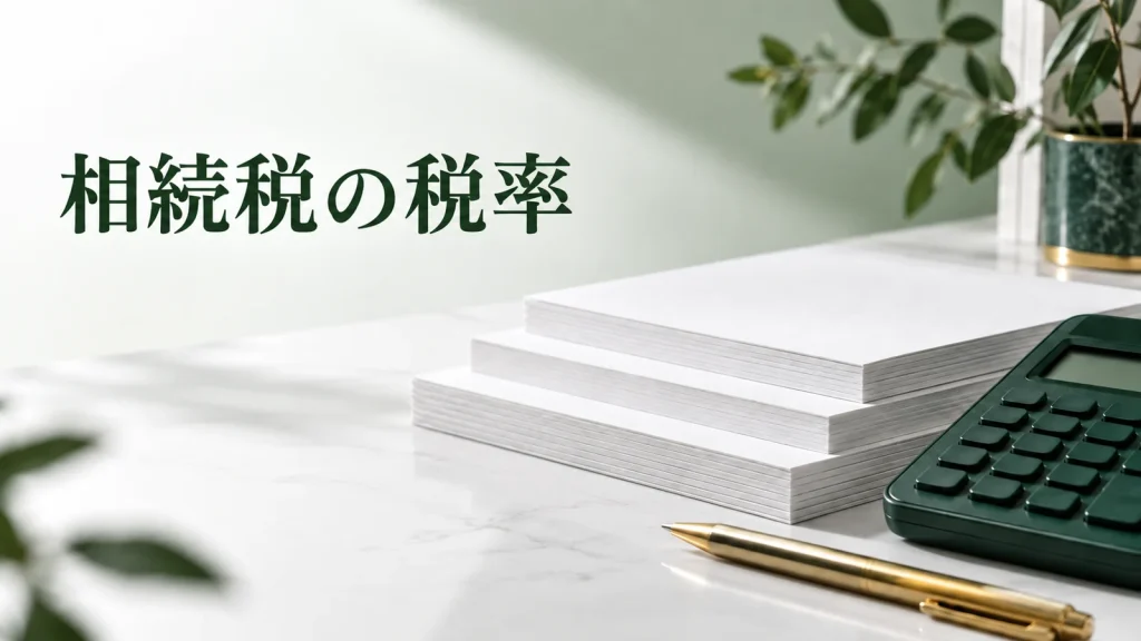相続税の税率表と早見表 遺産総額に直接掛けない計算の仕組みのイメージ