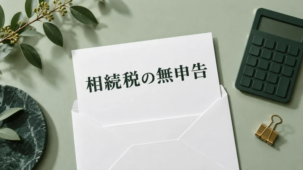 相続税を申告しないとどうなる 無申告の税金と期限後申告の進め方のイメージ