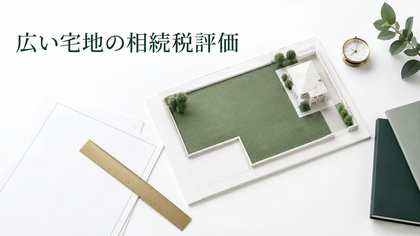 地積規模の大きな宅地の評価 適用要件と補正率の計算のイメージ