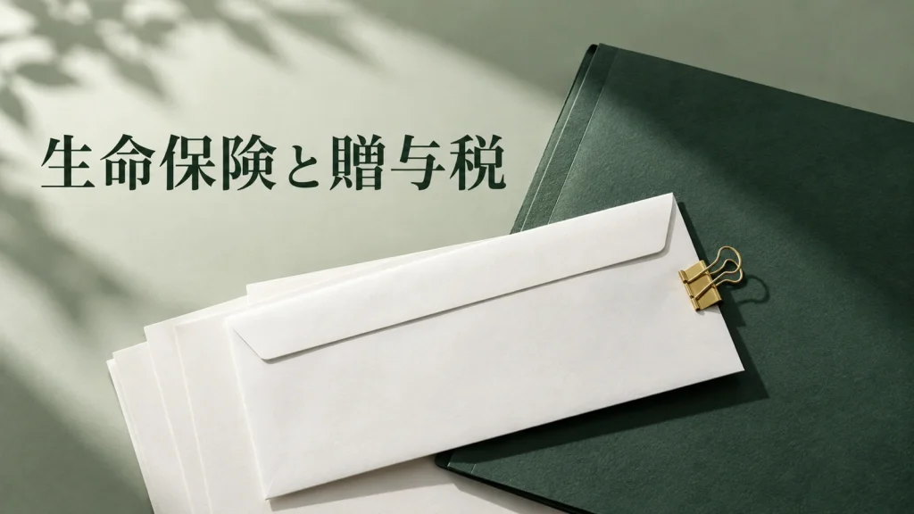 生命保険の贈与税は誰にかかる 保険料負担者と受取人別の判定のイメージ
