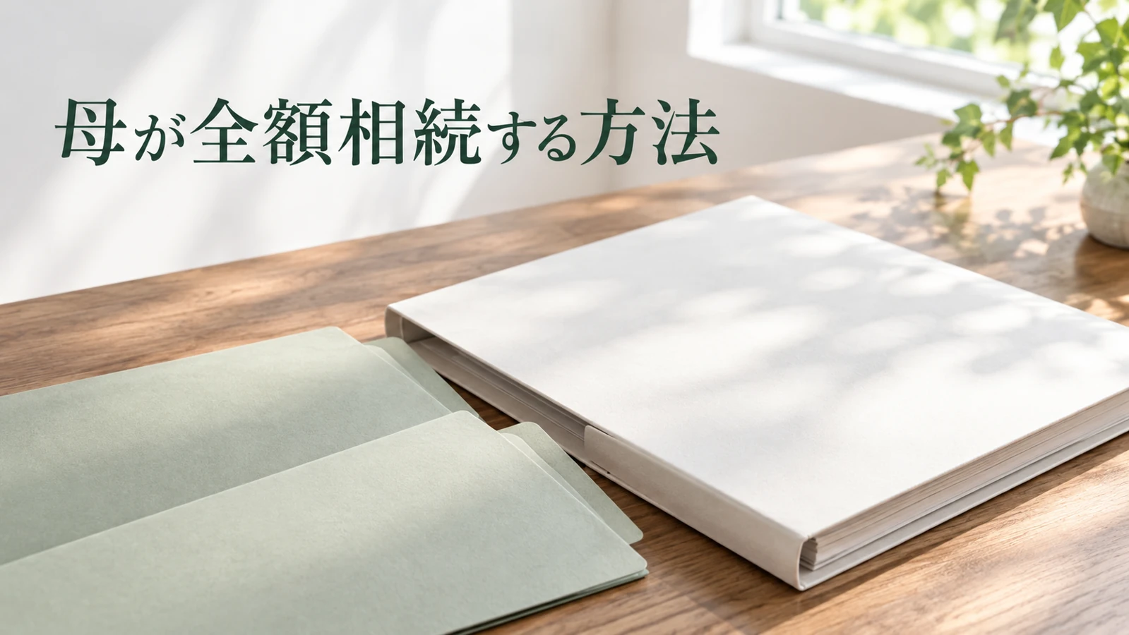 遺産分割で父の遺産を母に全部渡すには全員の合意が必要を表す資料や建築模型