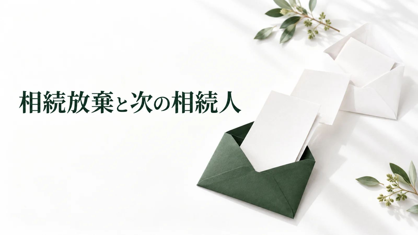 相続放棄したら誰が相続するか 順位の移り方と家族への連絡のイメージ