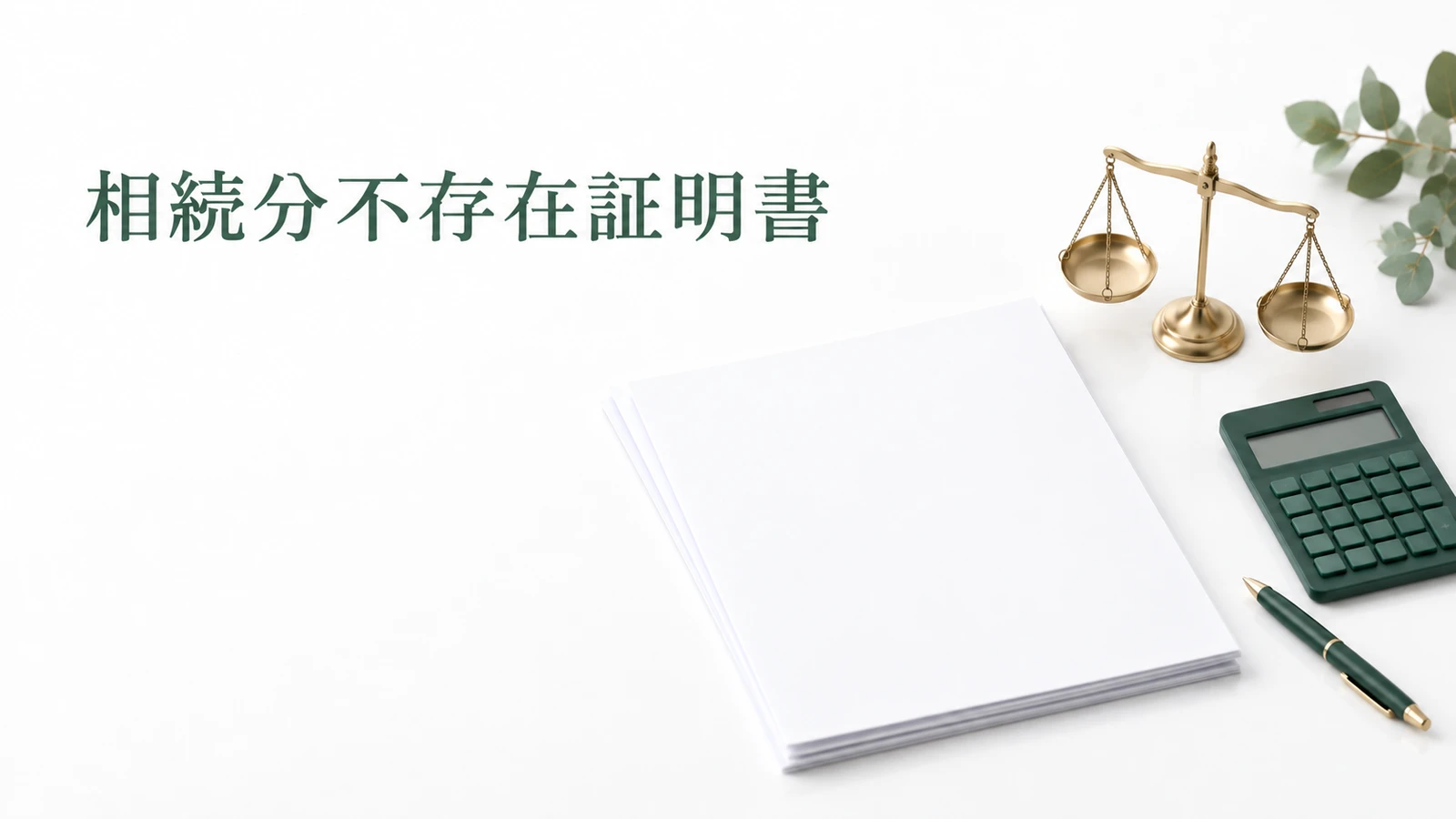 相続分不存在証明書に署名する前に 借金と取り分への影響を確認のイメージ
