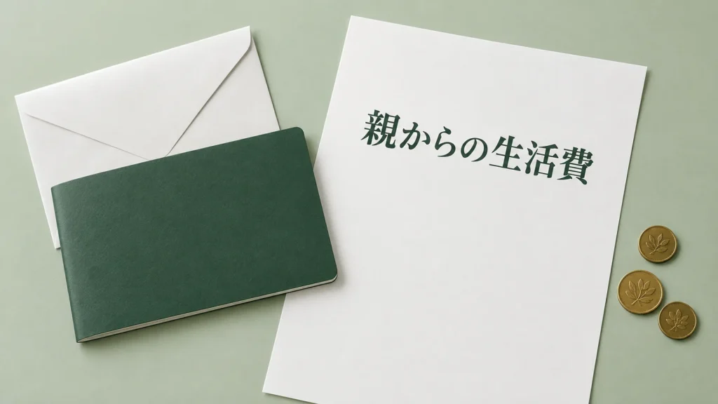 親からの生活費に贈与税はかかるか 非課税の範囲と仕送りの記録のイメージ