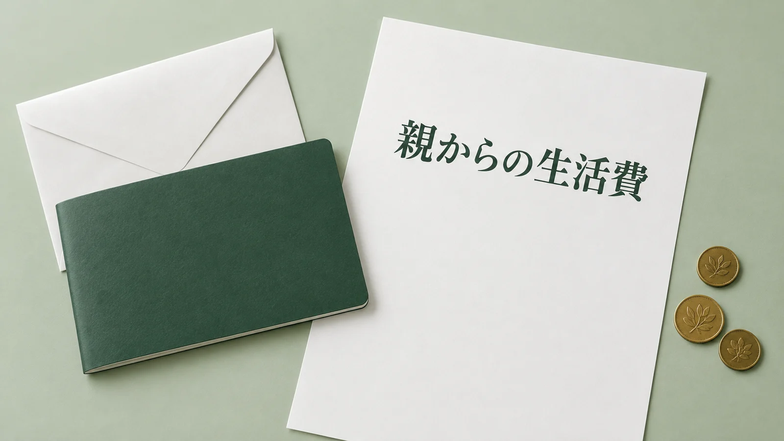 親からの生活費に贈与税はかかるか 非課税の範囲と仕送りの記録のイメージ