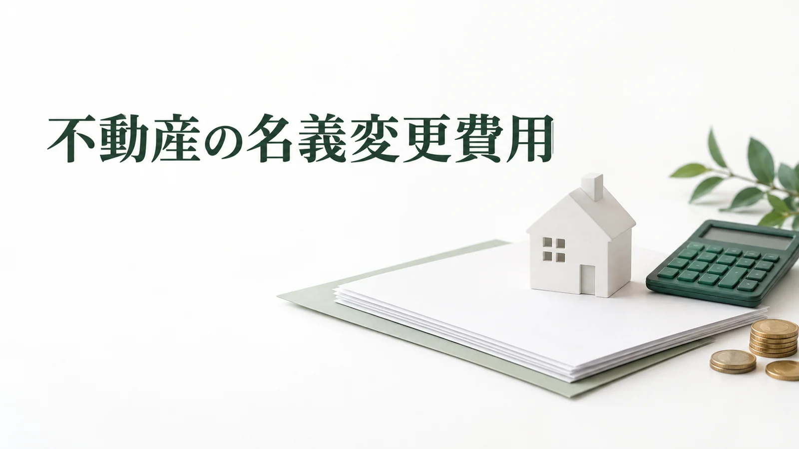 相続した不動産の名義変更費用 登録免許税と司法書士報酬のイメージ