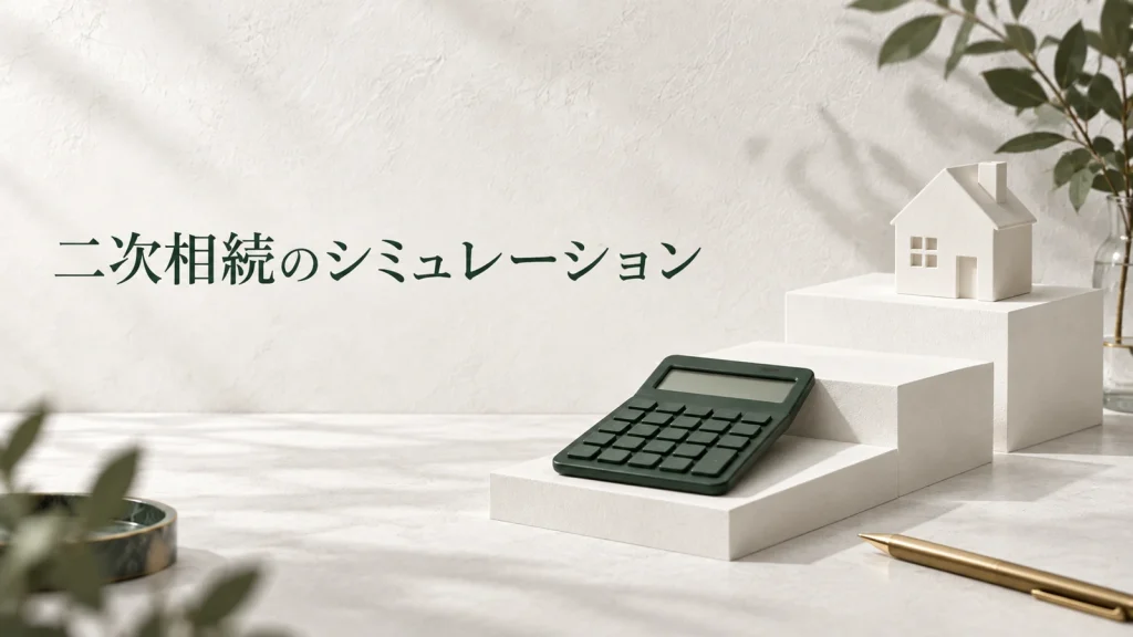 二次相続のシミュレーションをエクセルで作る方法 計算例と入力の注意点に関する資料のイメージ