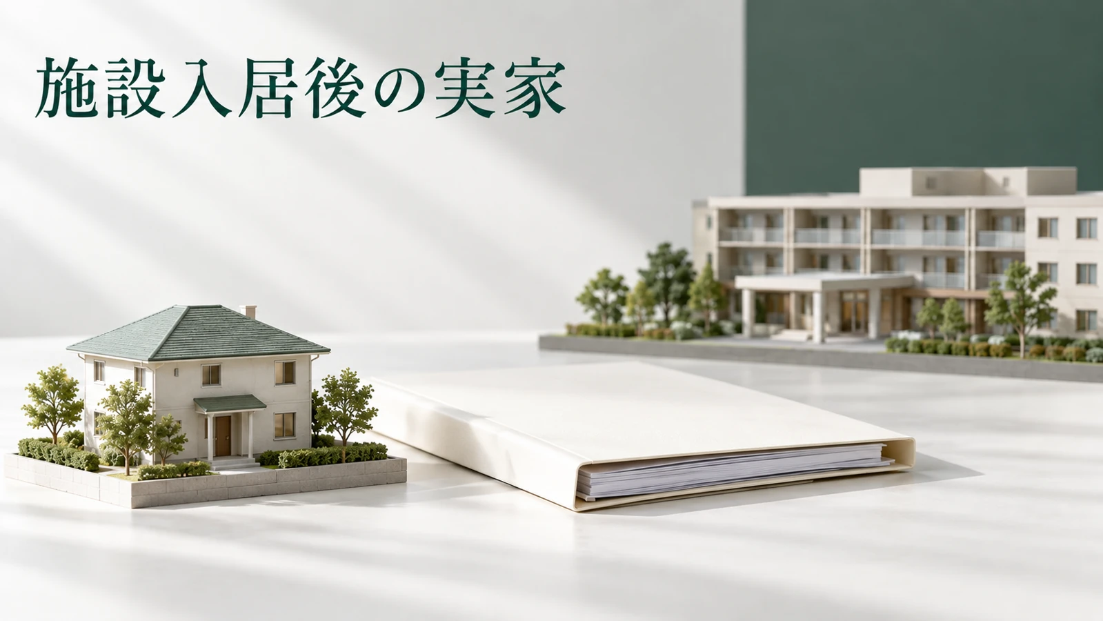 小規模宅地等の特例と老人ホーム 実家の適用条件と申告書類のイメージ