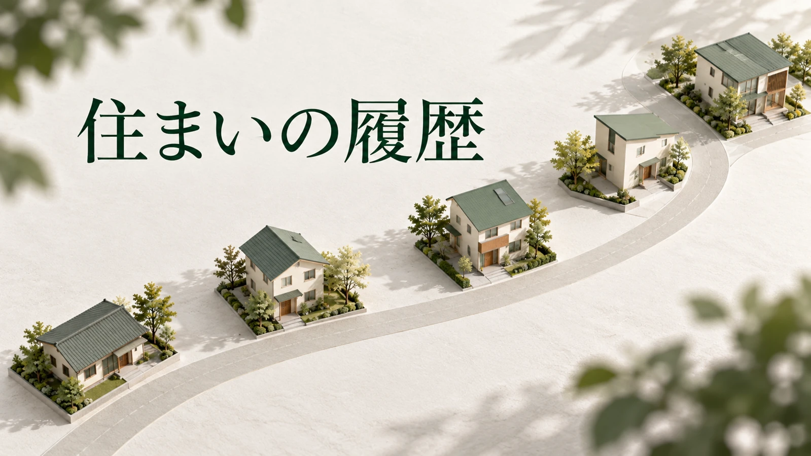 賃貸暮らしでも家なき子特例を使えない場合があるを表す資料や建築模型