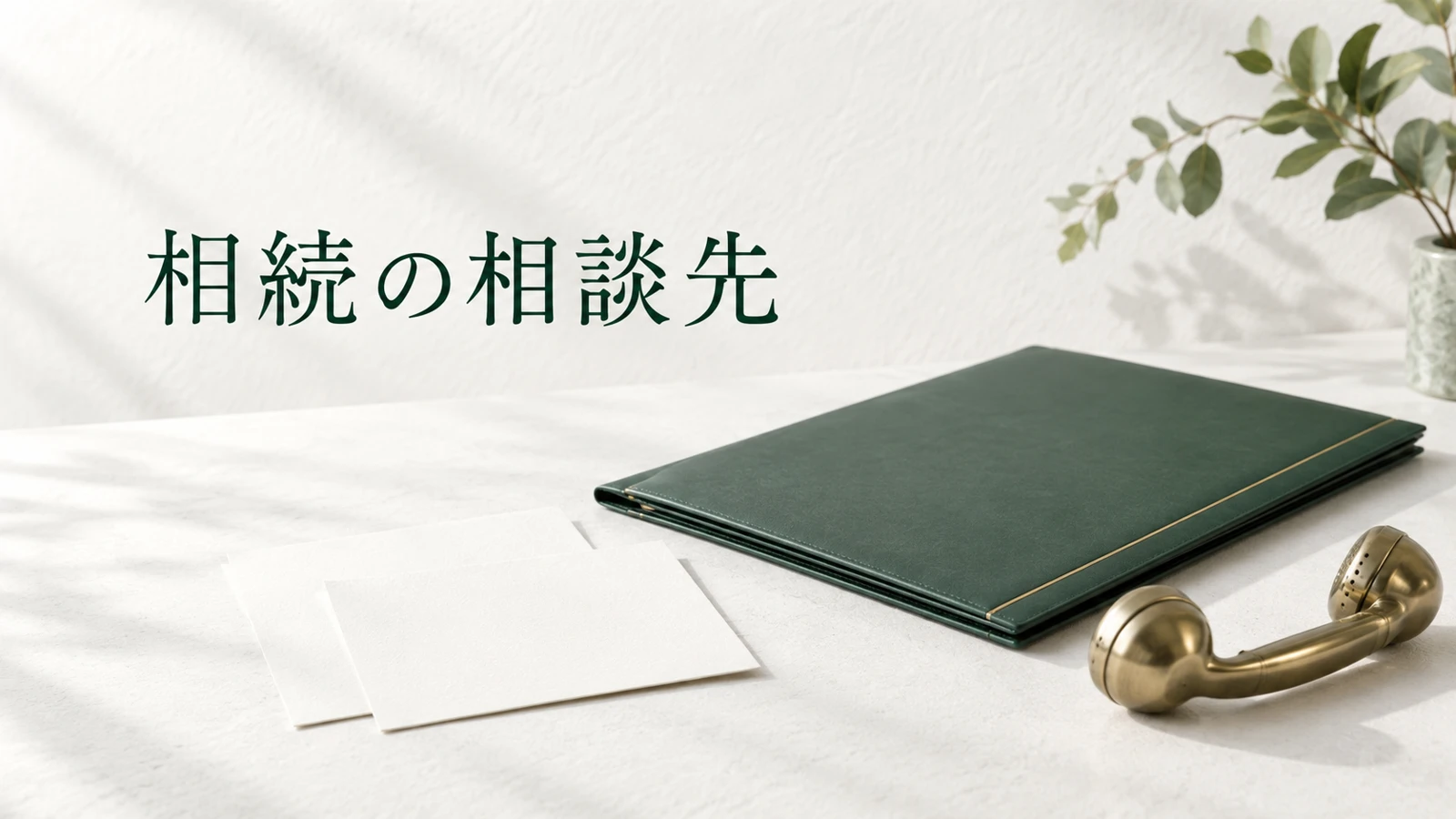相続の相談はどこにする 悩み別の専門家と無料相談のイメージ